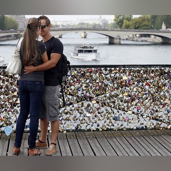 Paris Love Bridge Necklace 'The Pont des Arts' 925 Sterling Silver - Picture 6 of 9